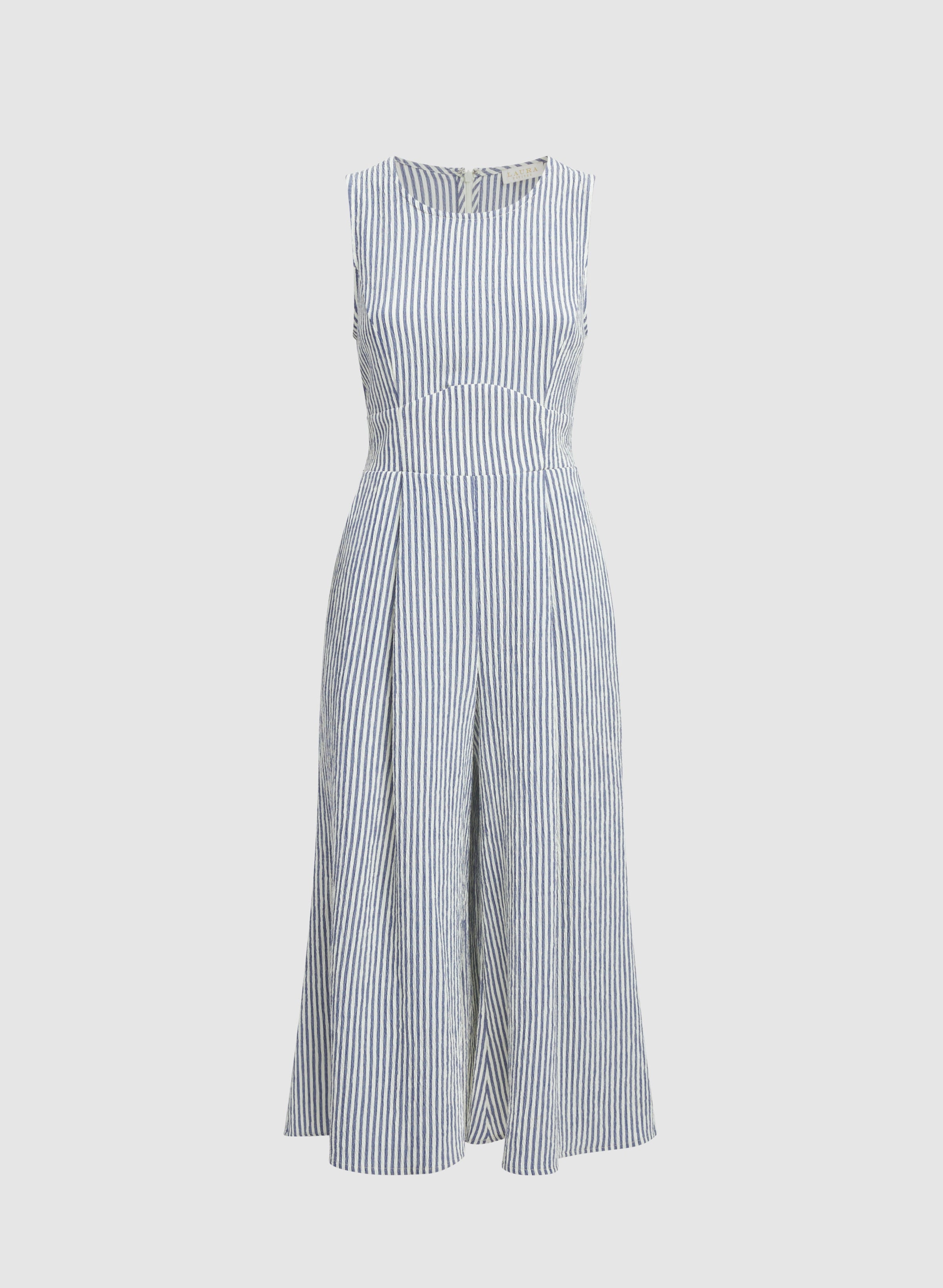 Striped Wide-Leg Jumpsuit