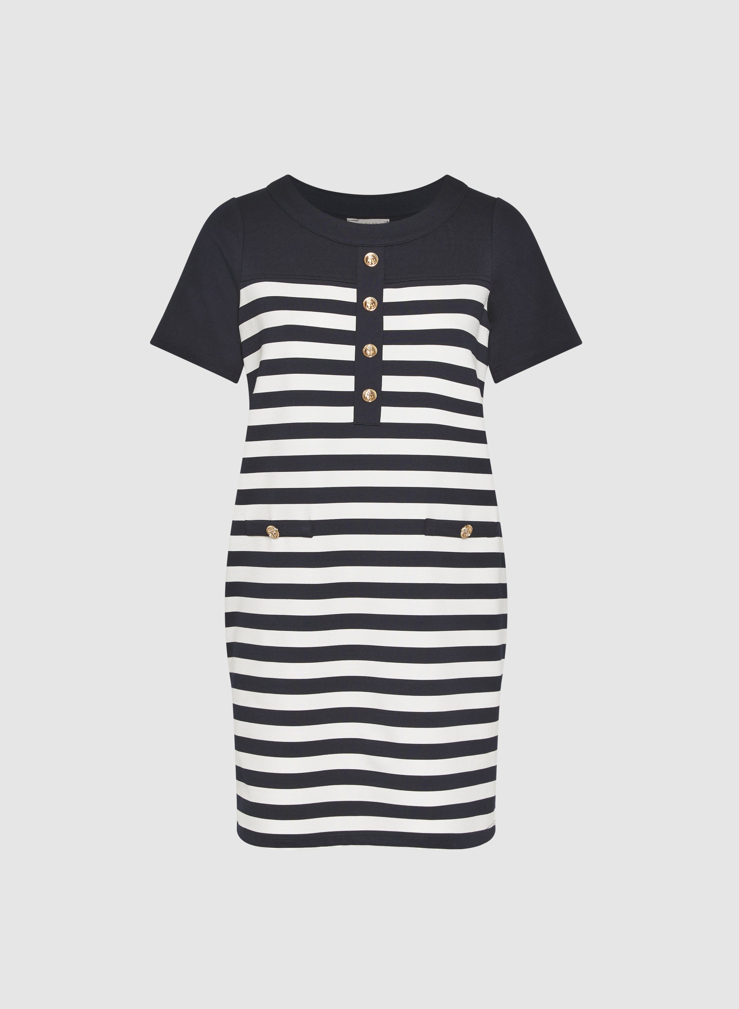 Striped A-Line Dress