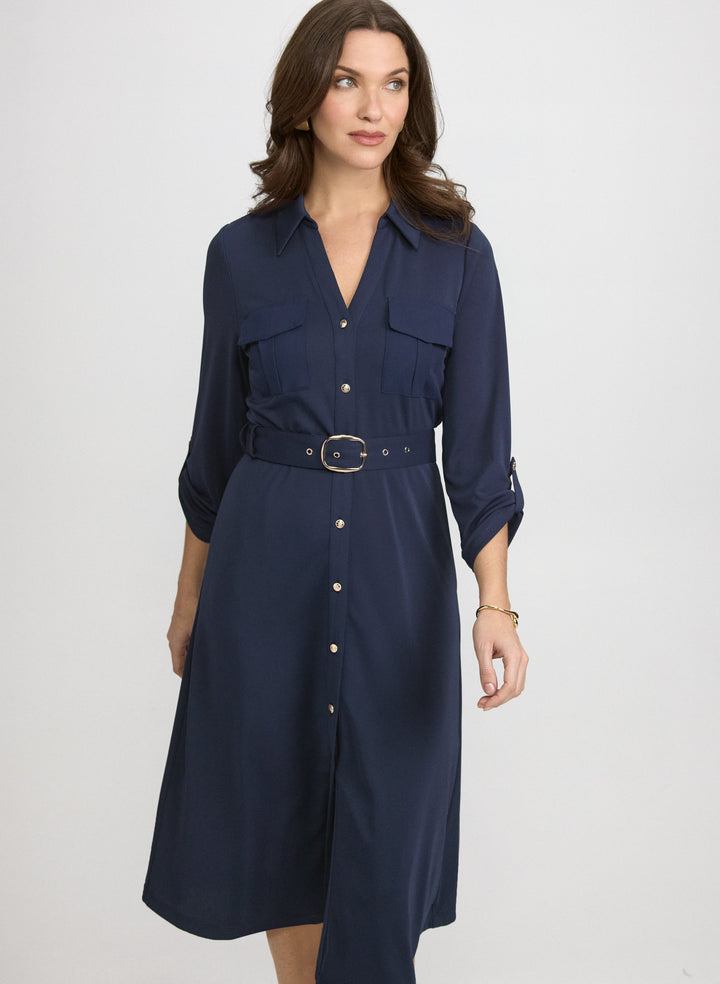 Belted Shirt Dress