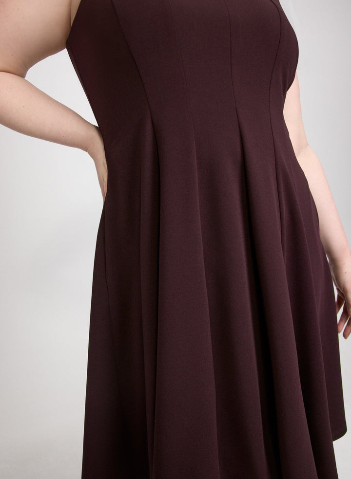 Crepe Fit and Flare Dress