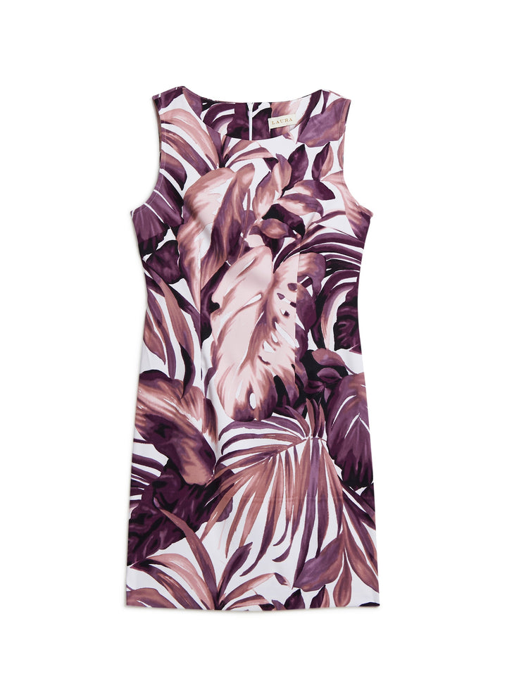 Tropical Print Sheath Dress