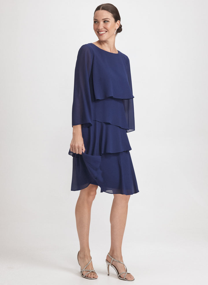 Tiered Chiffon Dress