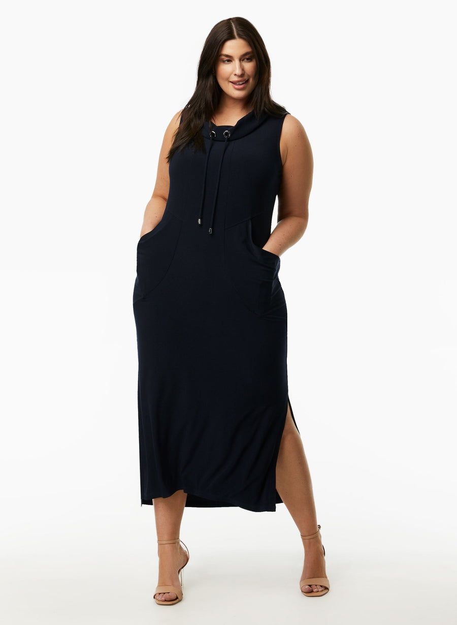 Joseph Ribkoff - Sleeveless Cowl Neck Dress