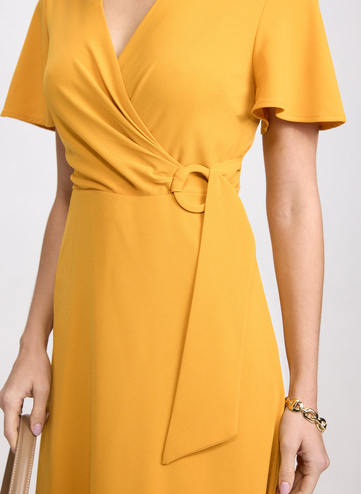 Faux-Wrap Dress