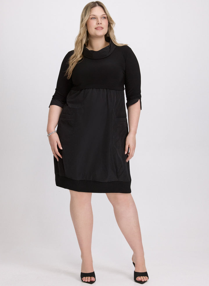 Joseph Ribkoff - Cowl Neck Bubble Dress