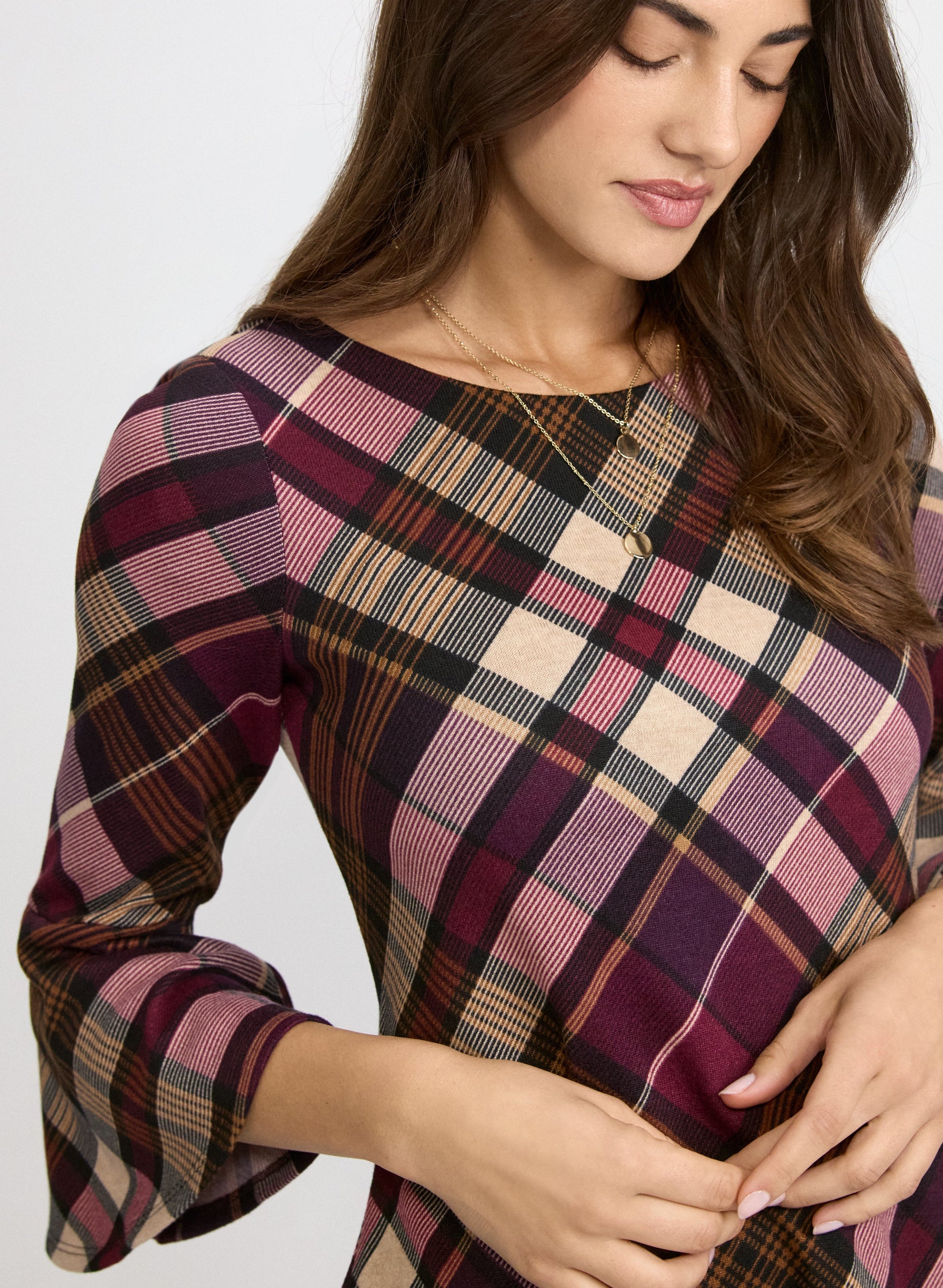 Plaid Sweater Dress