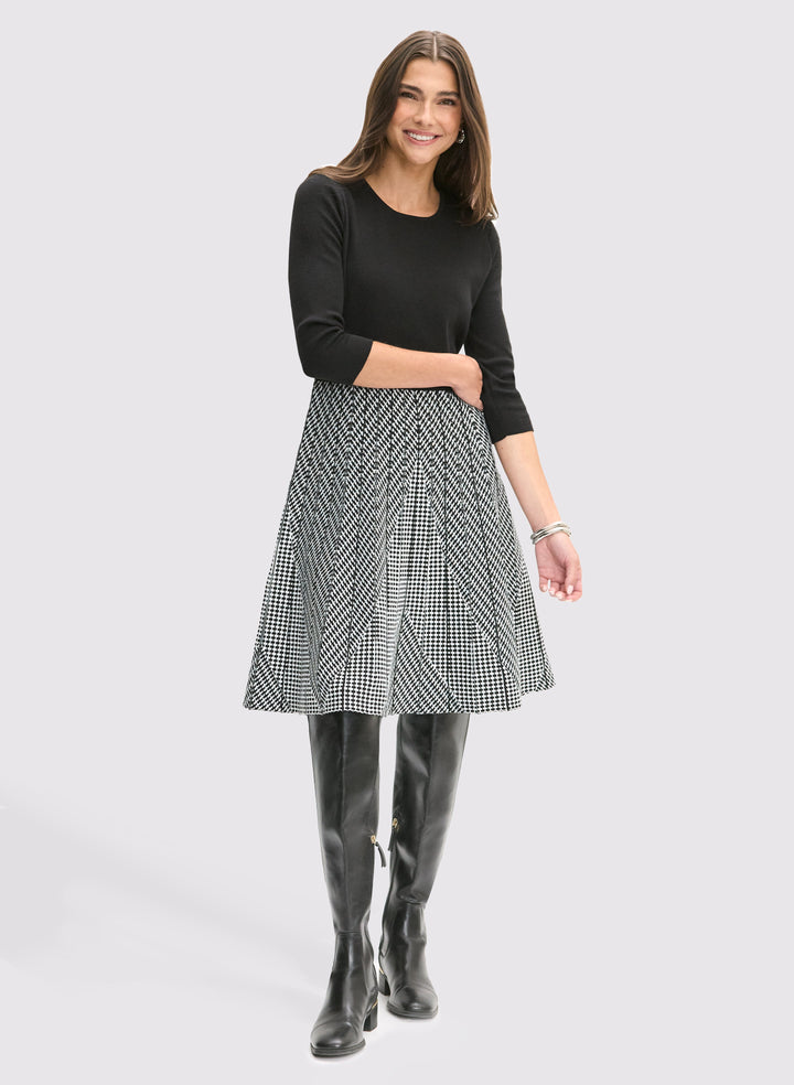 Knit Fit & Flare Dress
