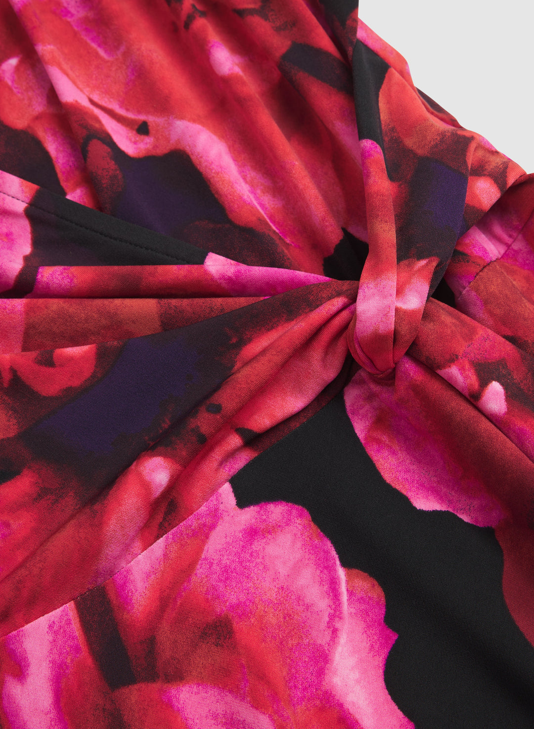 Floral Twist-Detail Dress