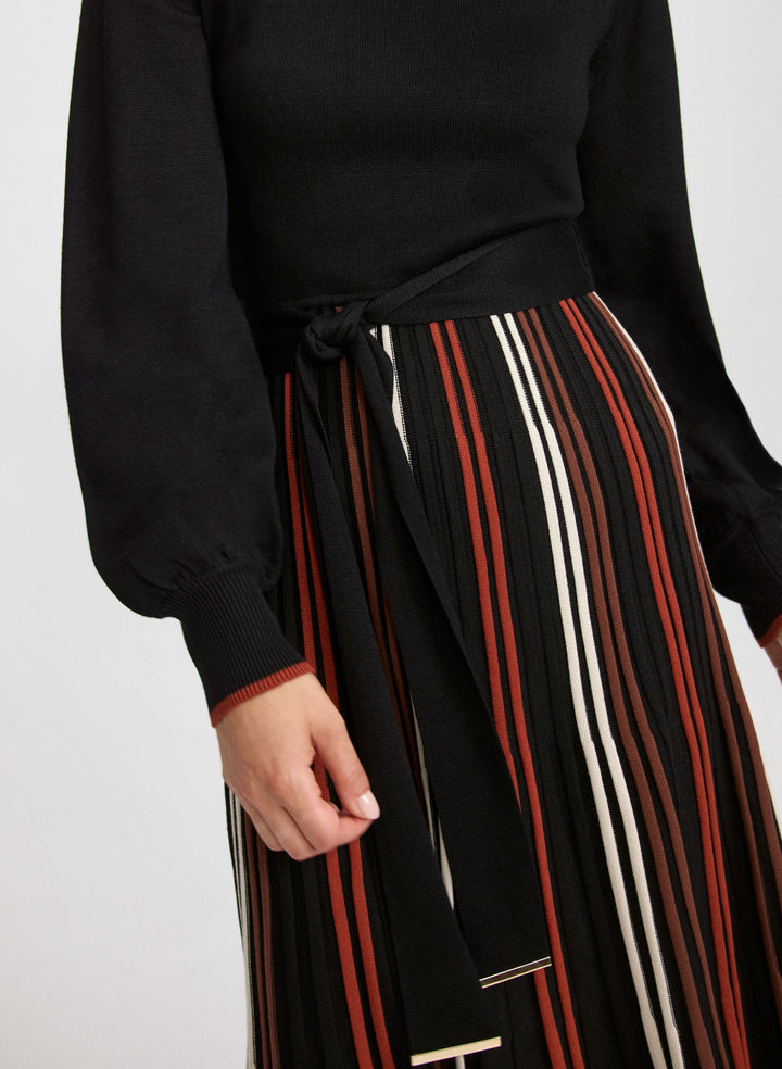 Striped Illusion Sweater Dress