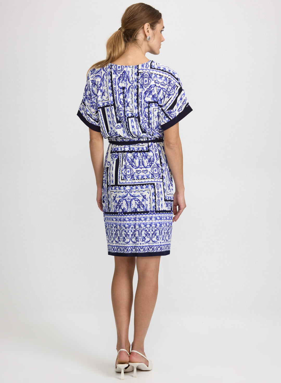 Printed Belt Dress