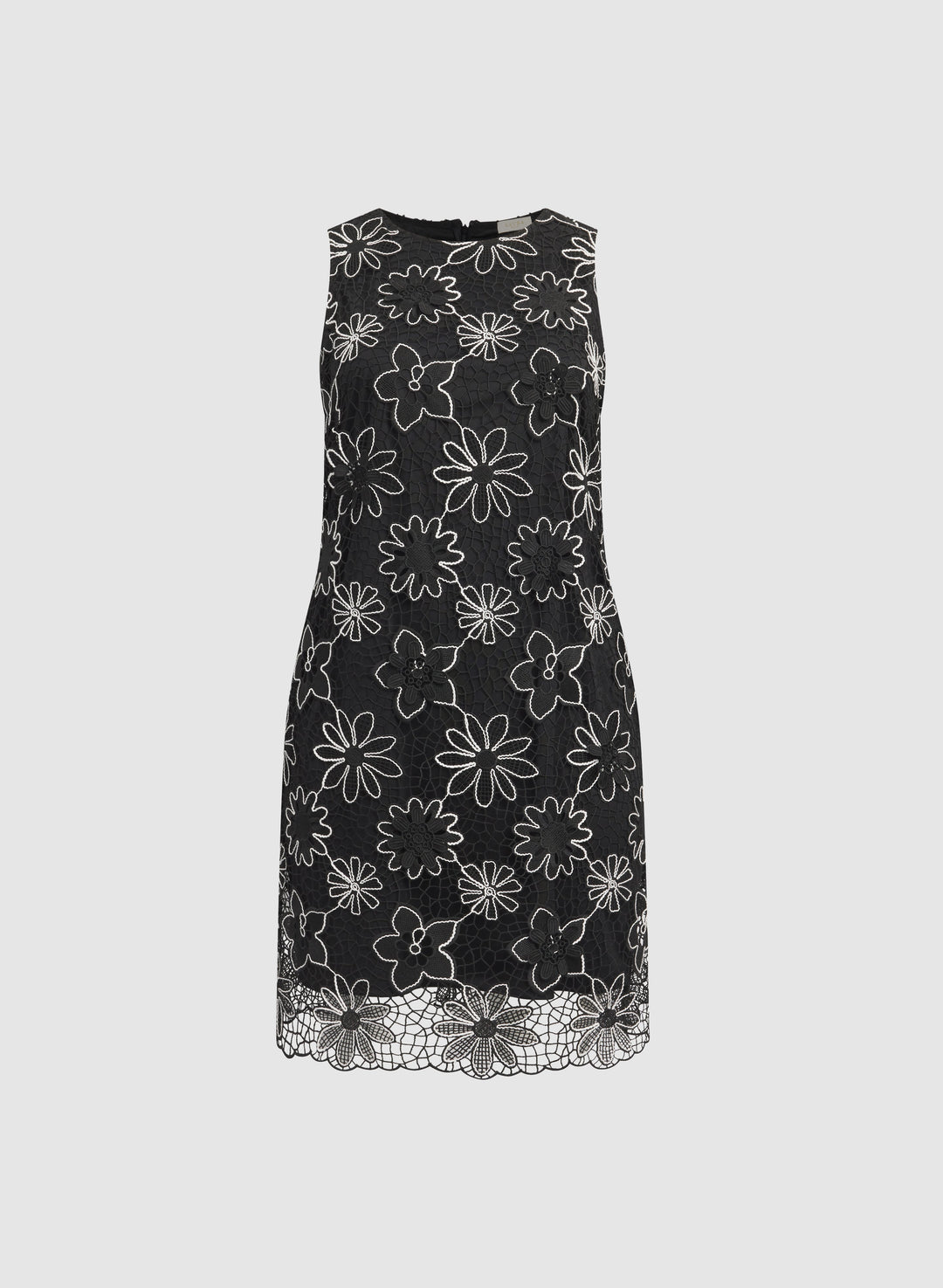 Floral Embroidered Crochet Dress