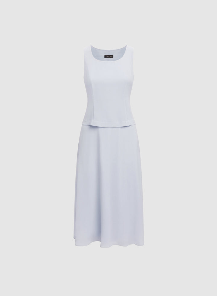 Textured Jacket & Chiffon Dress Set