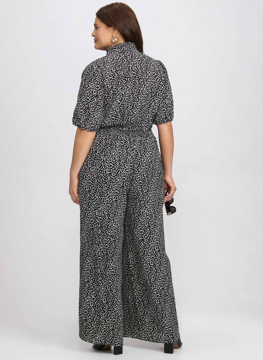 Speckled Print Jumpsuit