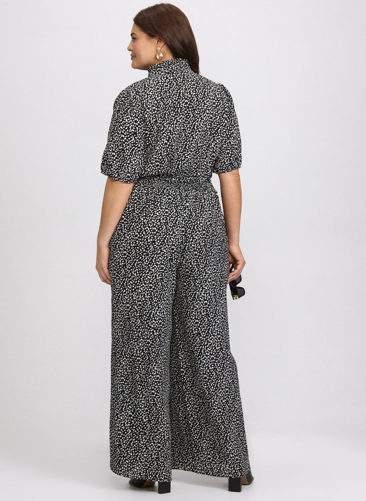 Speckled Print Jumpsuit
