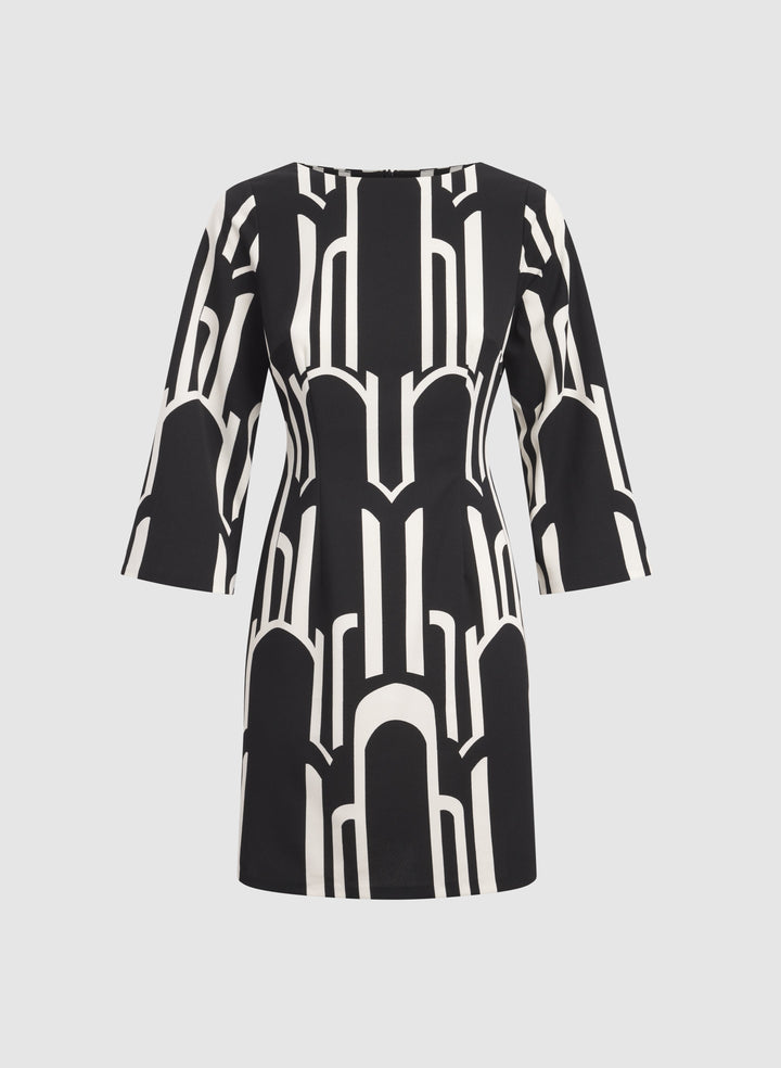 Geometric Print Dress