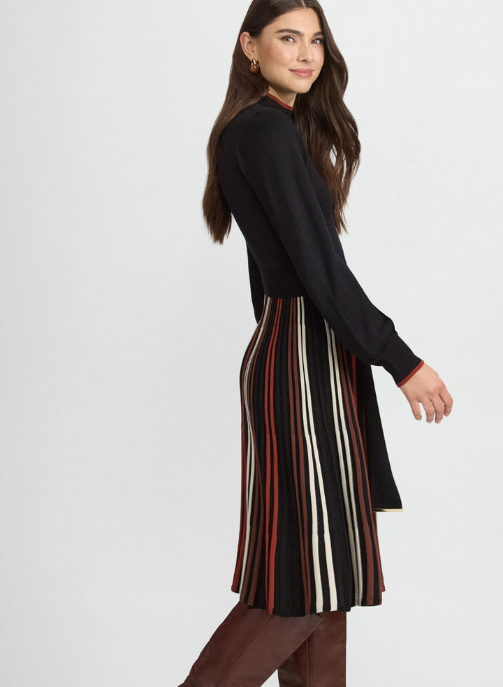 Striped Illusion Sweater Dress