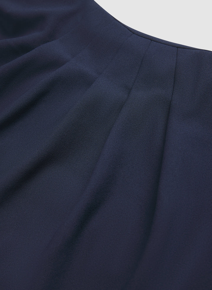 Pleated Sleeve Dress