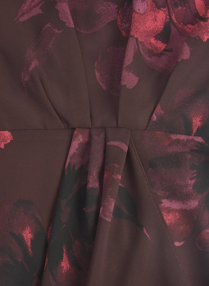 Floral Flounce Front Dress