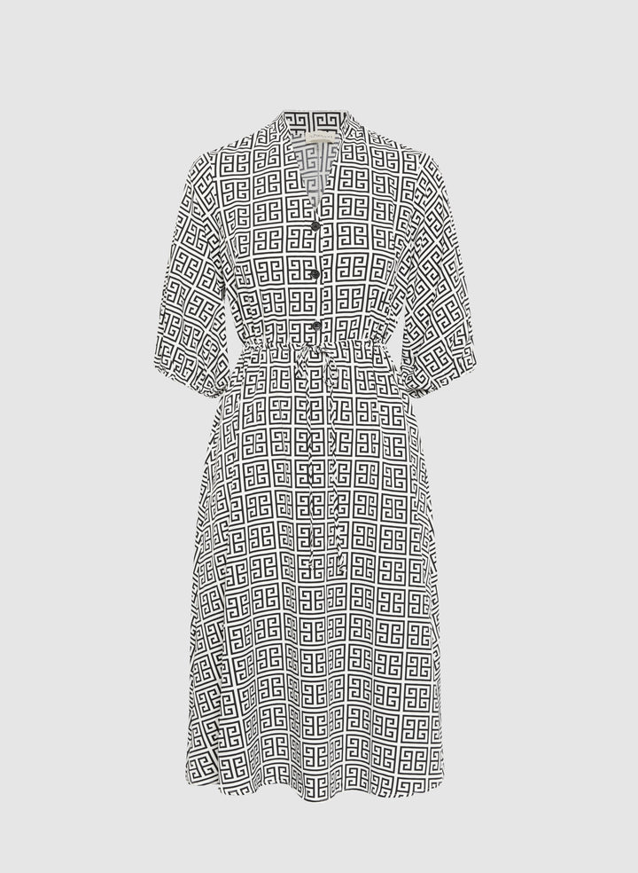 Geometric Print Dress