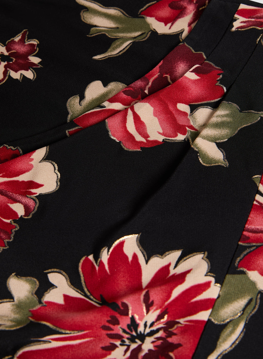 Foiled Floral Dress