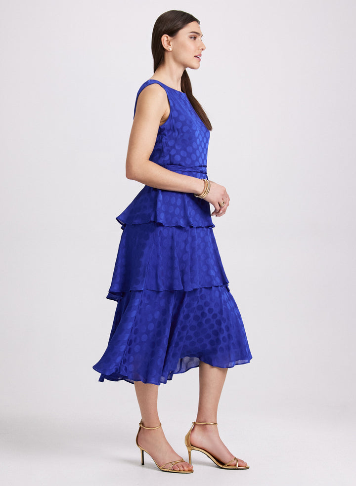 Tiered Dot Dress