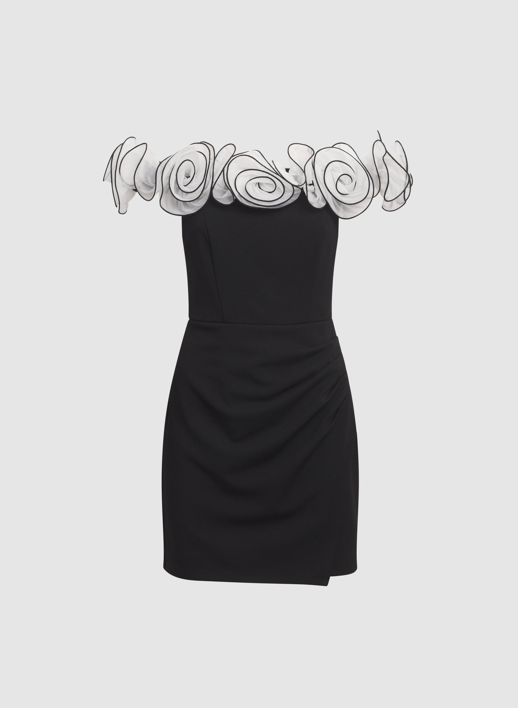Organza Off-The-Shoulder Dress