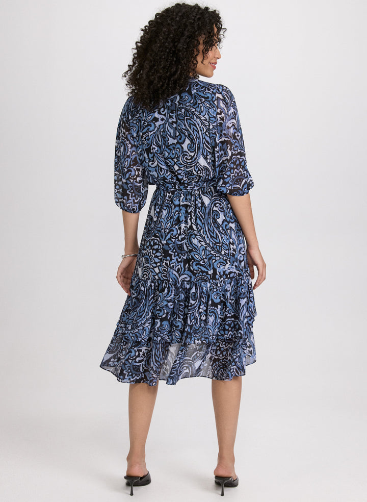 Tiered Paisley Dress