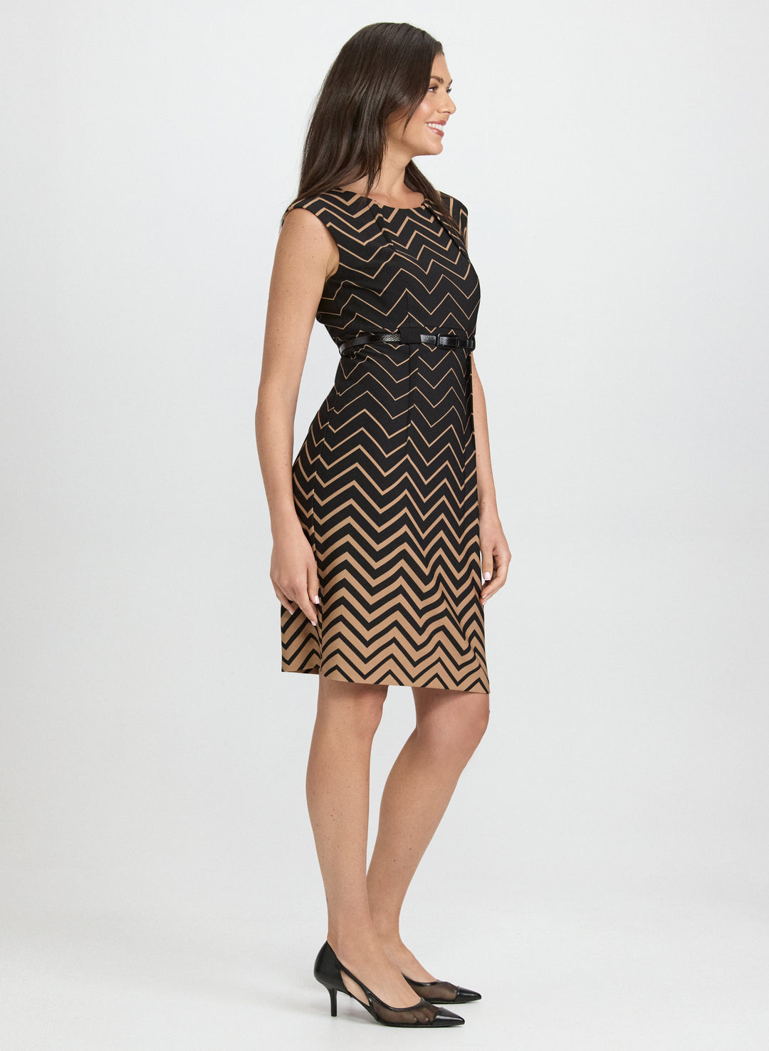 Zigzag Print Dress