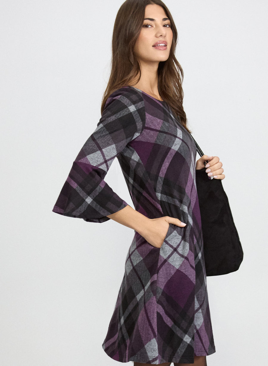 Plaid Sweater Dress