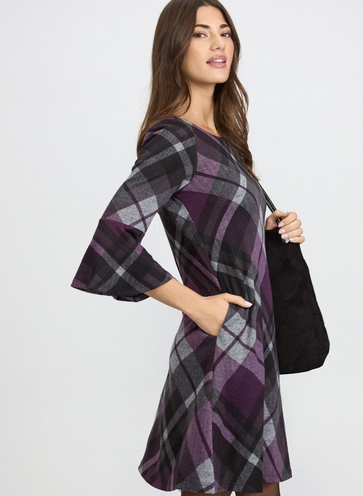 Plaid Sweater Dress