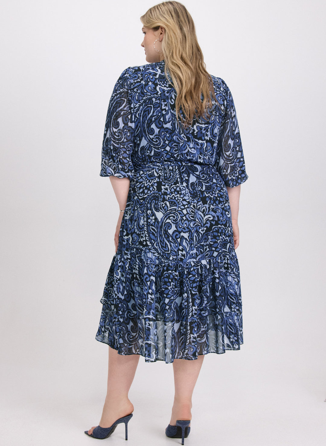 Tiered Paisley Dress