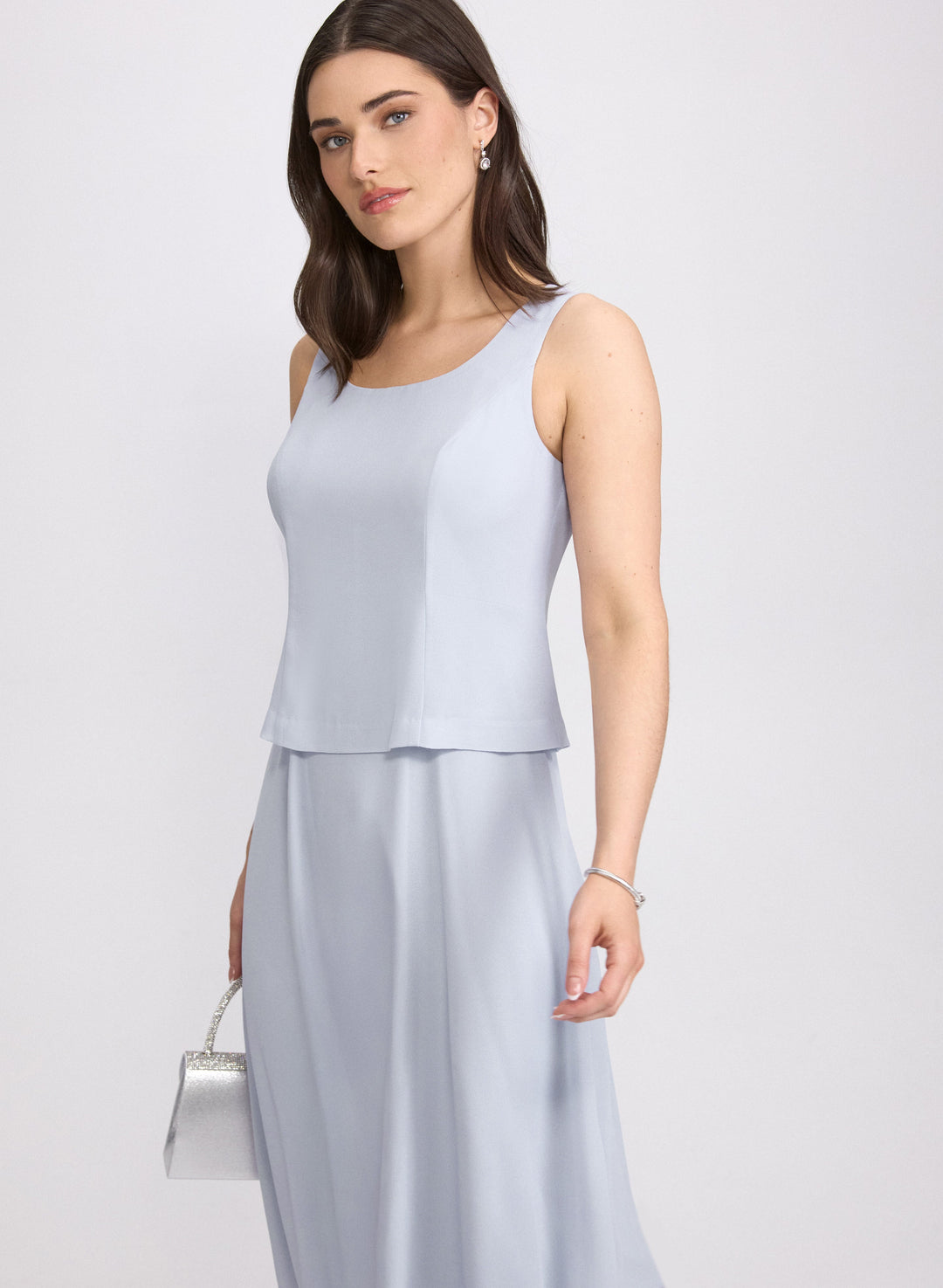 Textured Jacket & Chiffon Dress Set