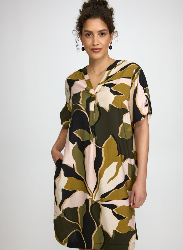 Leaf Print Dress