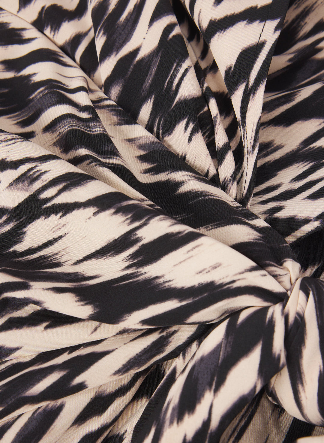 Abstract Tie-Waist Dress