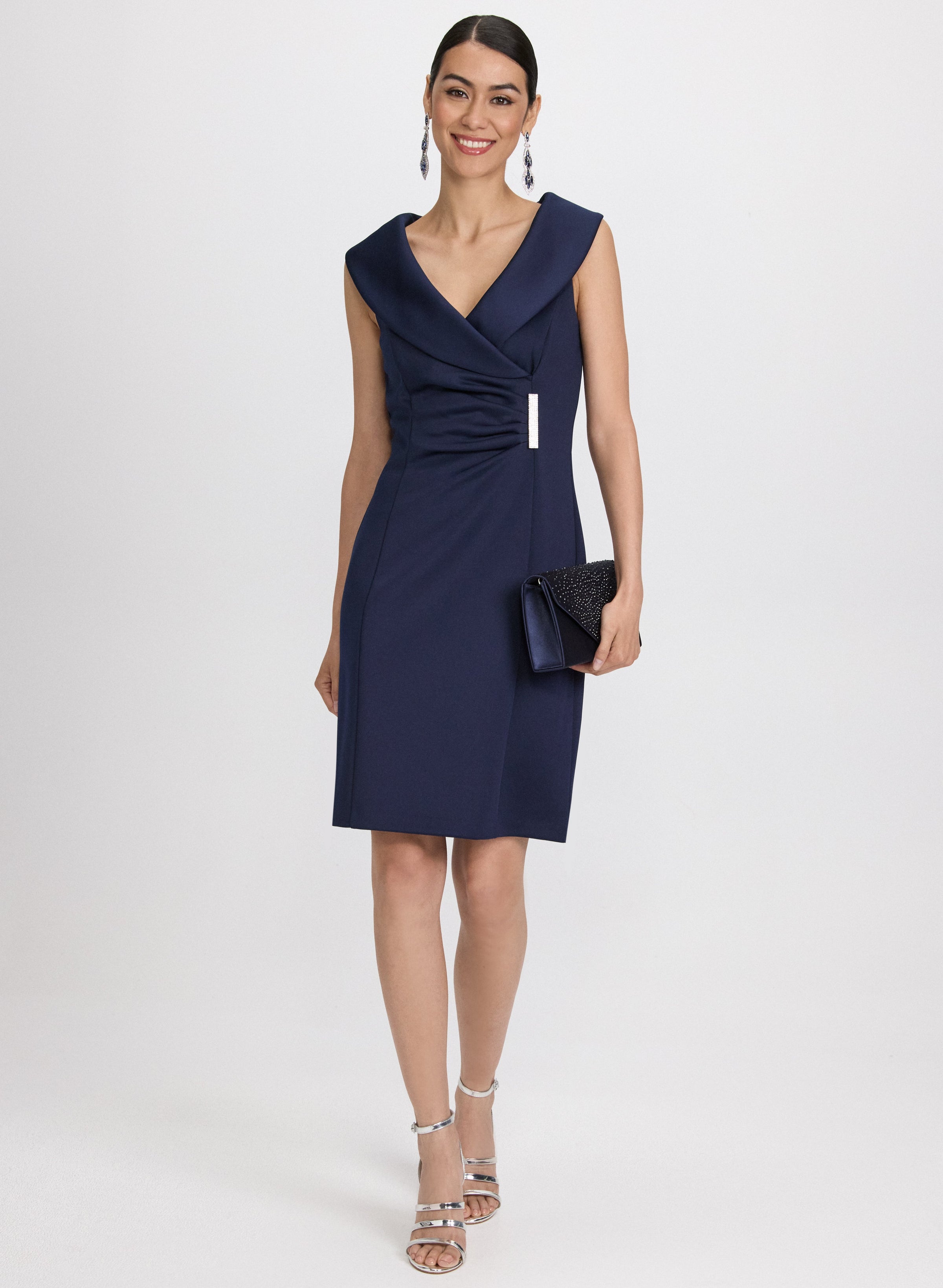 Brooch Detail Dress