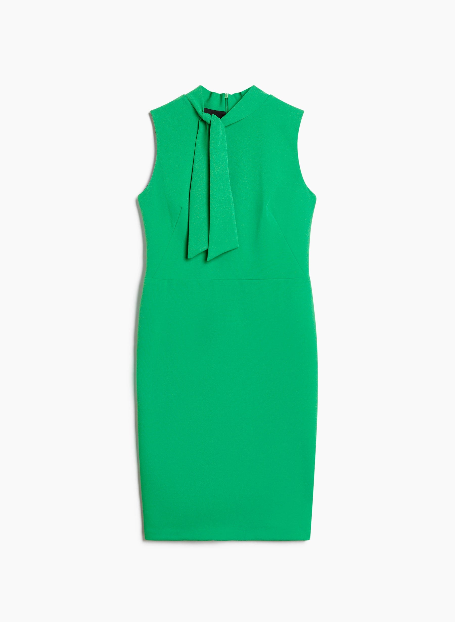Sleeveless Tie Neck Dress