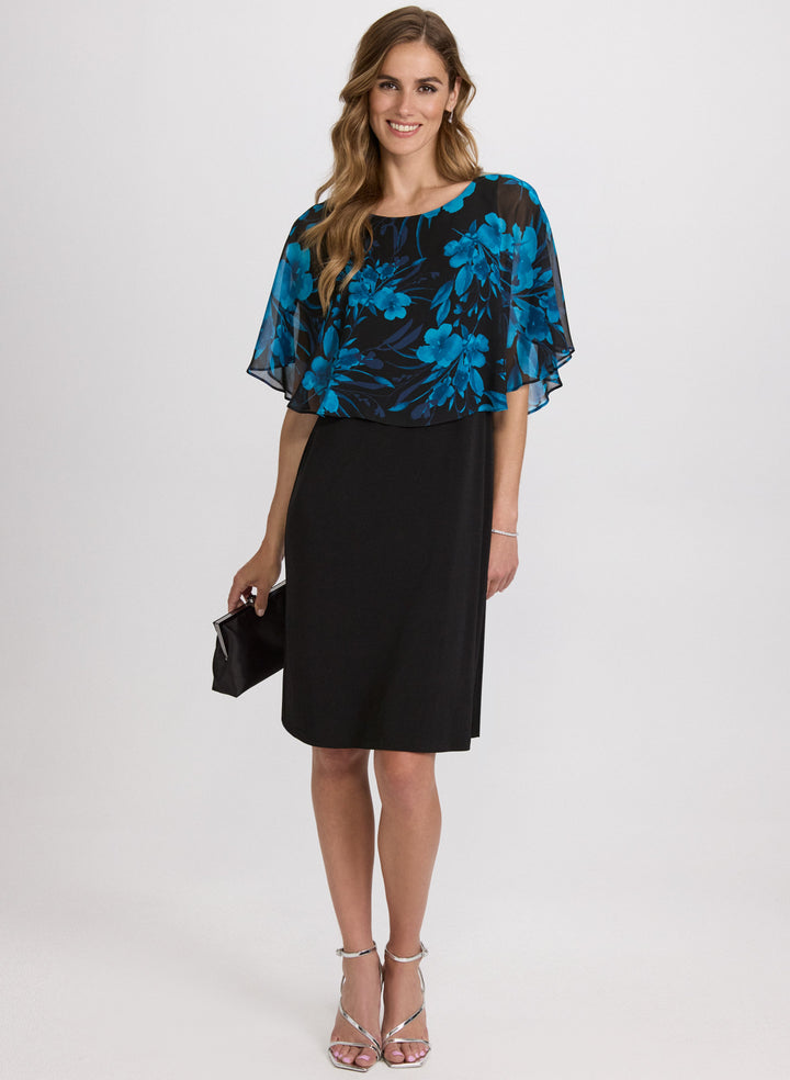 Floral Capelet Dress