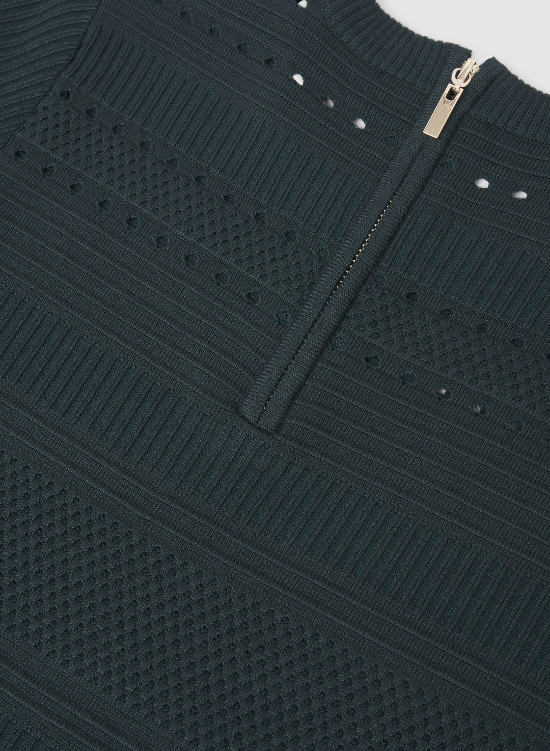 Pointelle Detail Knit Dress