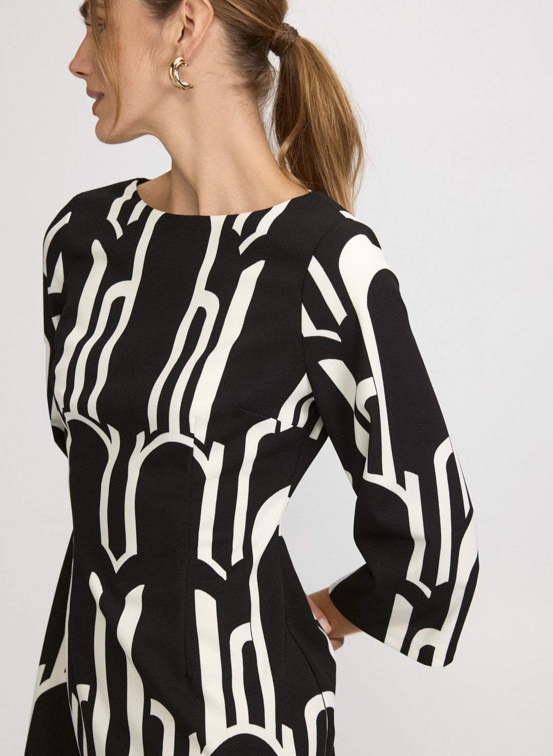 Geometric Print Dress