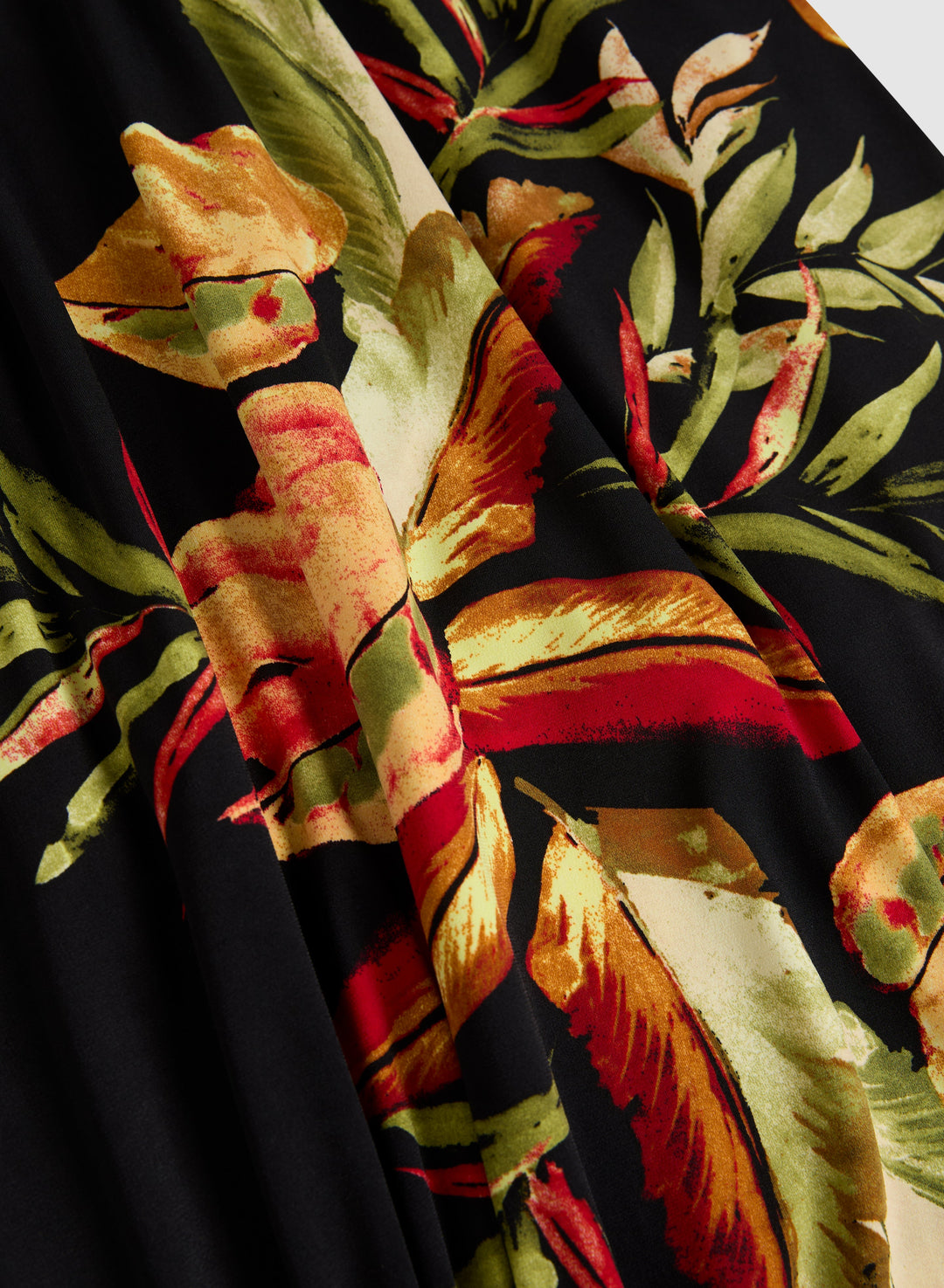 Tropical Print Maxi Dress