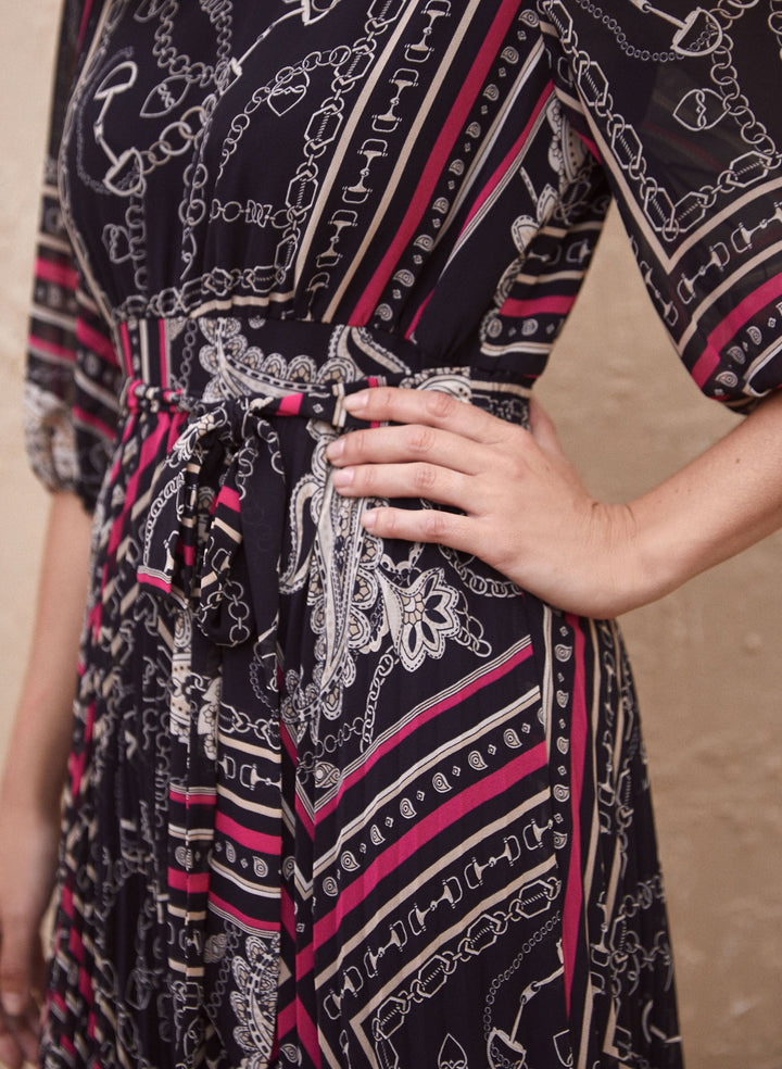 Paisley Print Midi Dress