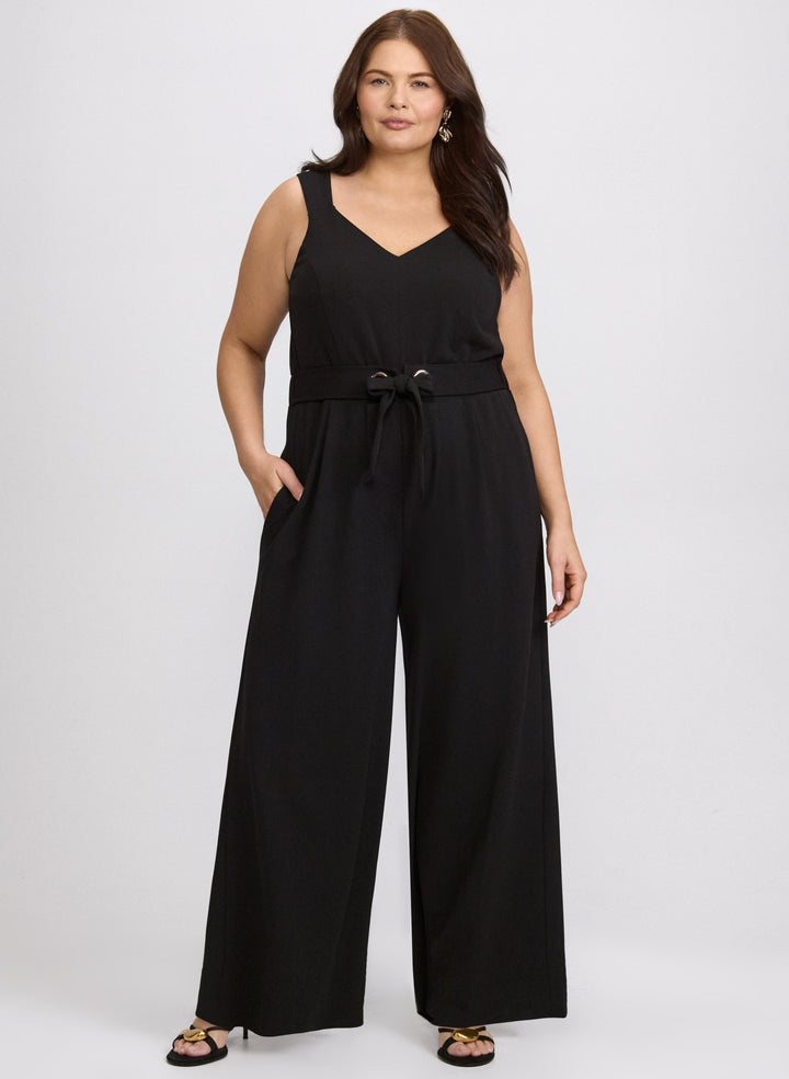 Tie-Waist Jumpsuit