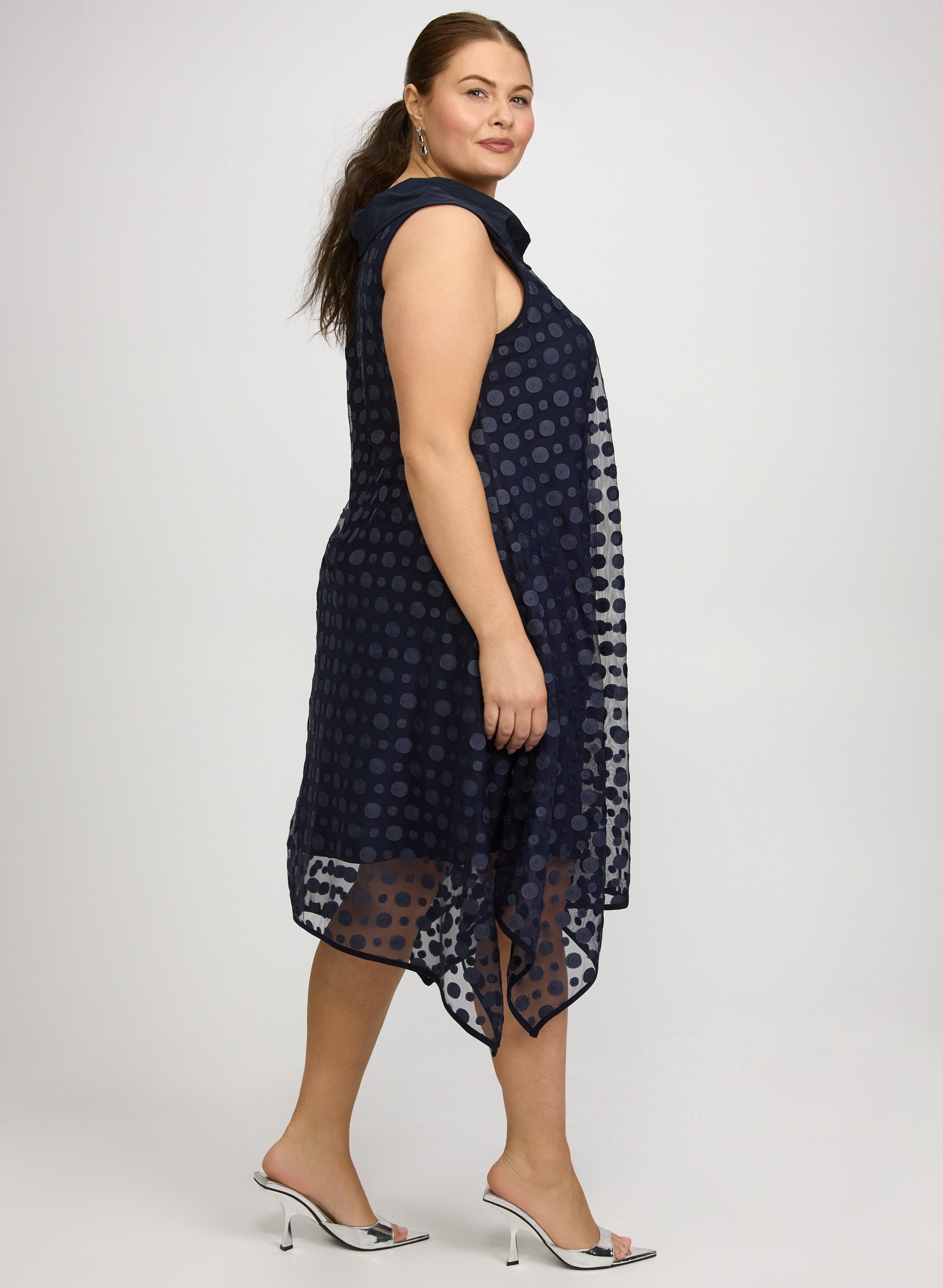Joseph Ribkoff - Circle Applique Taffeta Dress