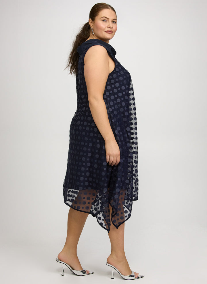 Joseph Ribkoff - Circle Applique Taffeta Dress