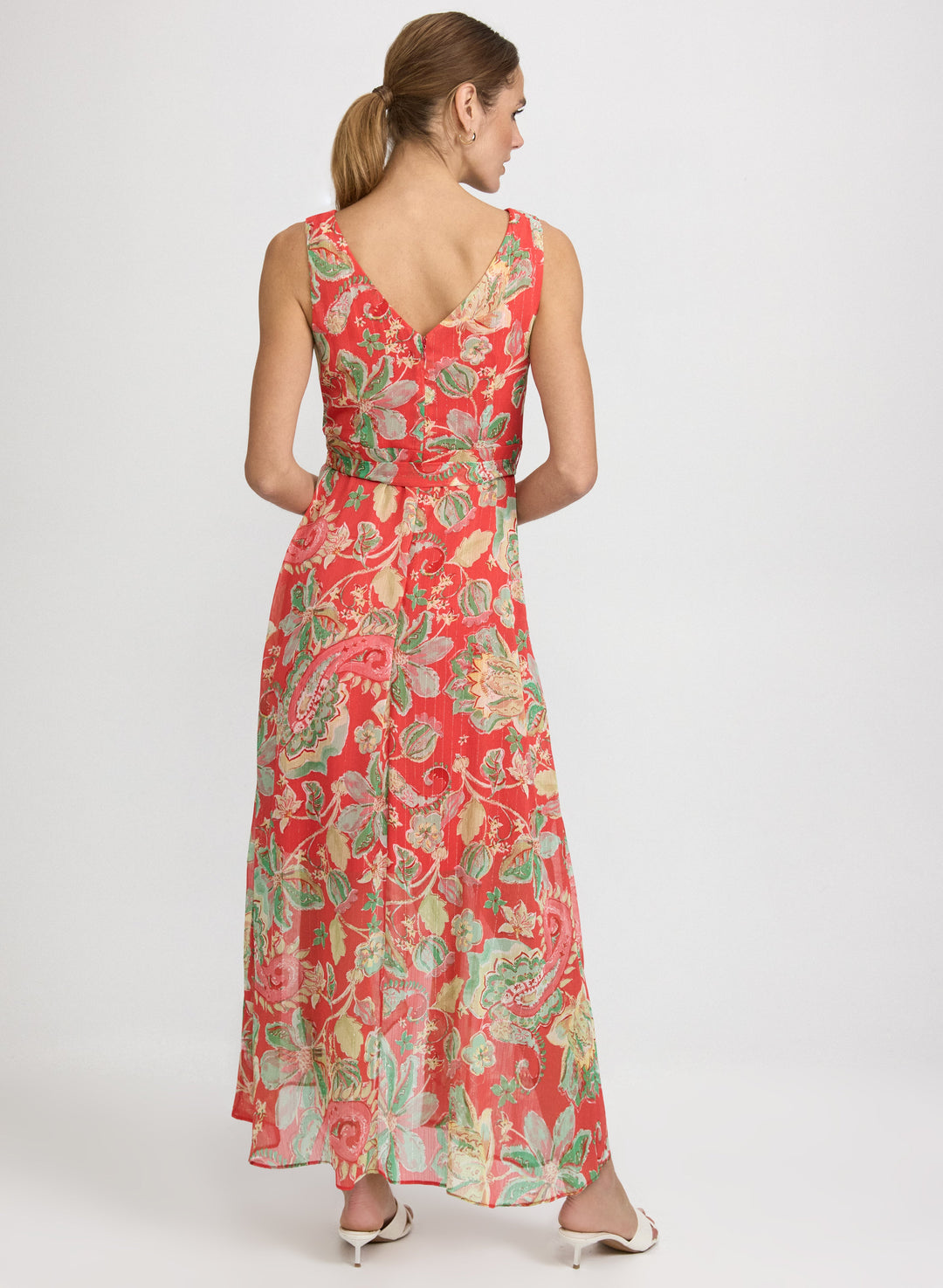 Paisley Sleeveless Maxi Dress