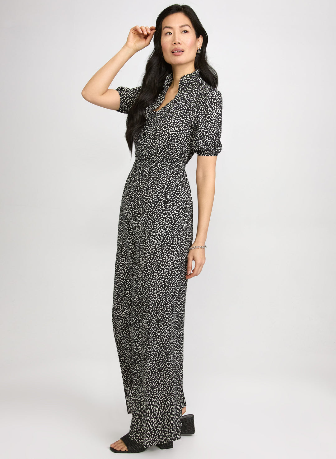Speckled Print Jumpsuit