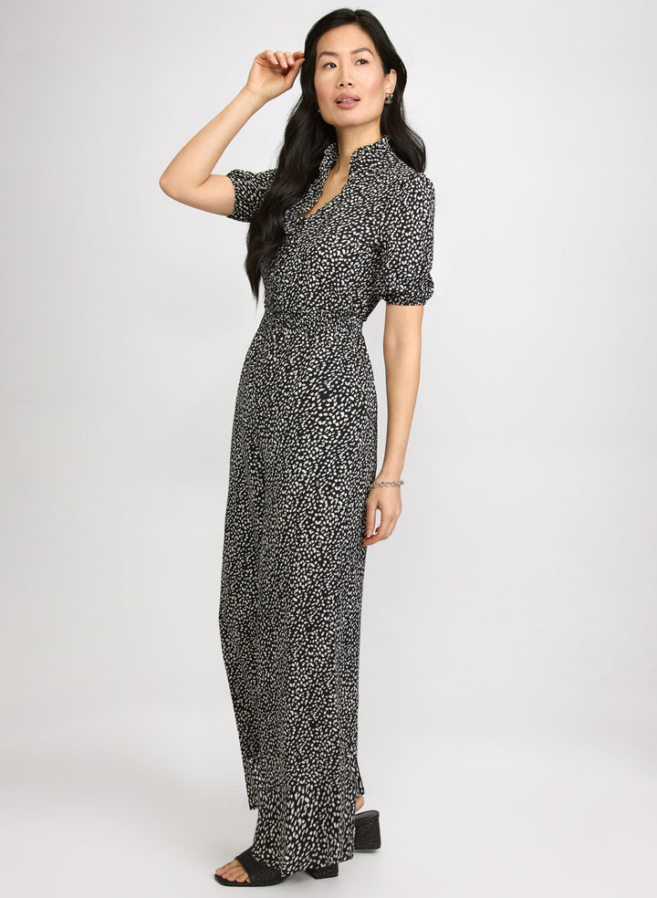 Speckled Print Jumpsuit