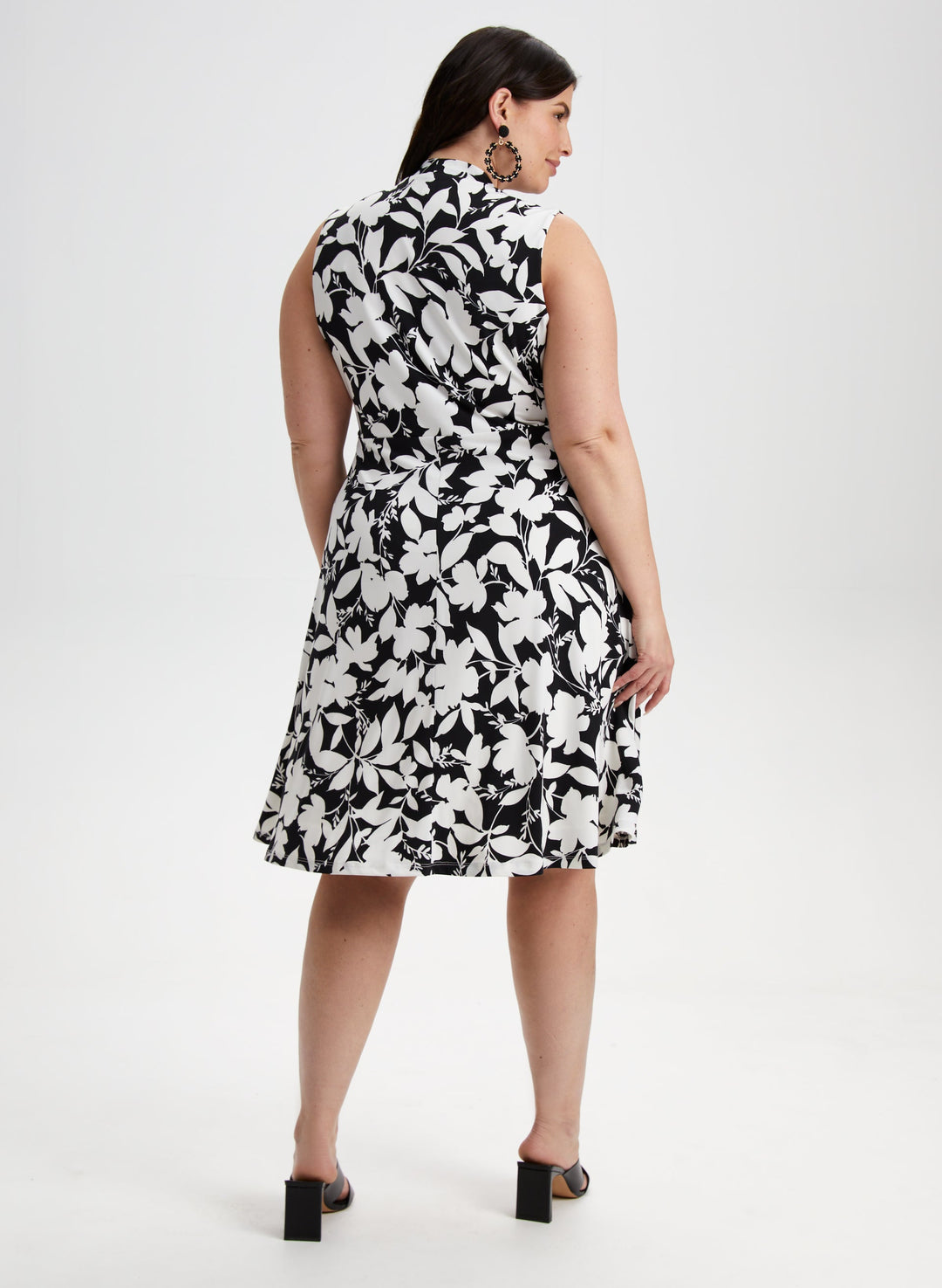 Floral Print V-Neck Dress