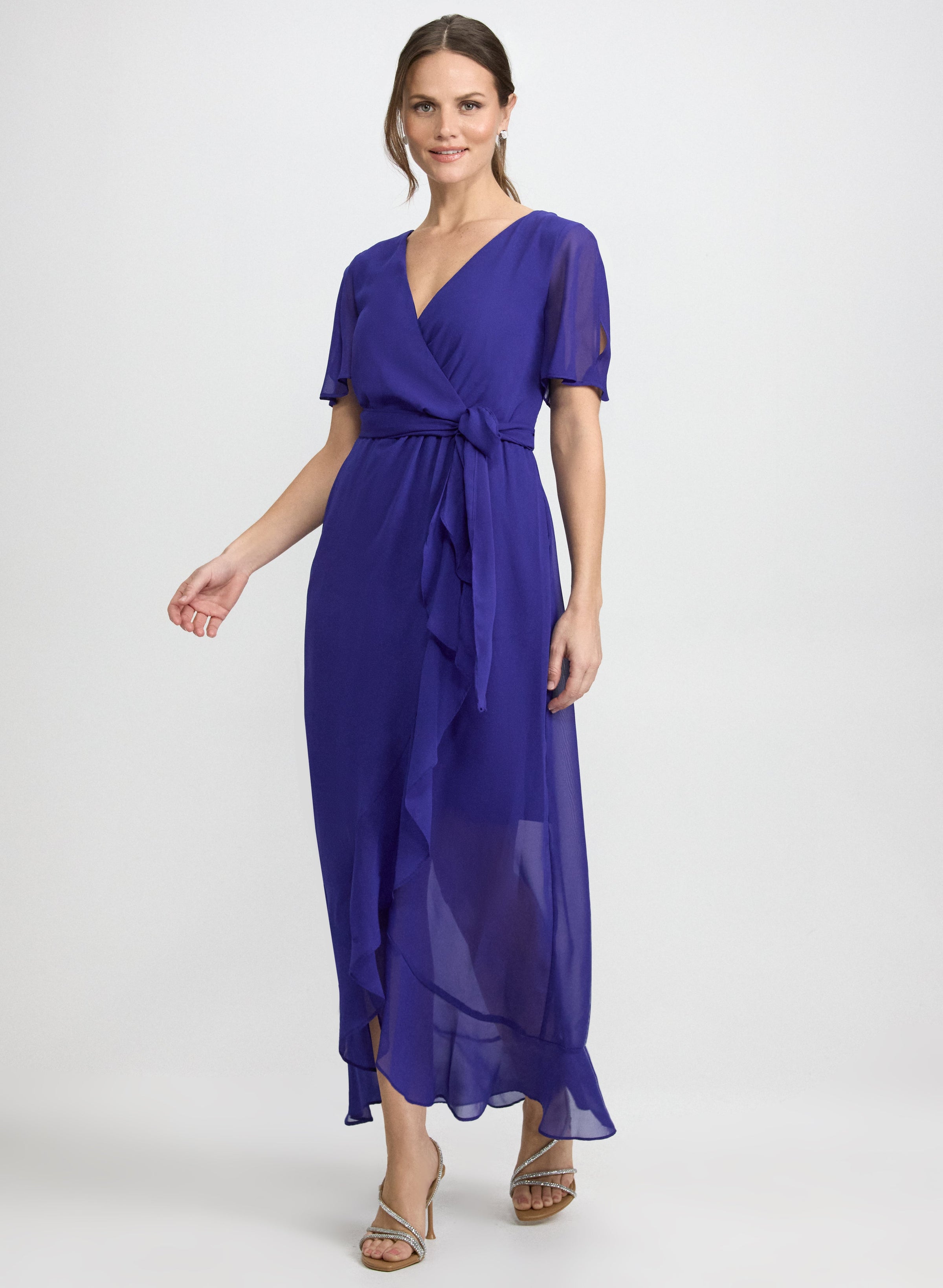 Chiffon Wrap Dress