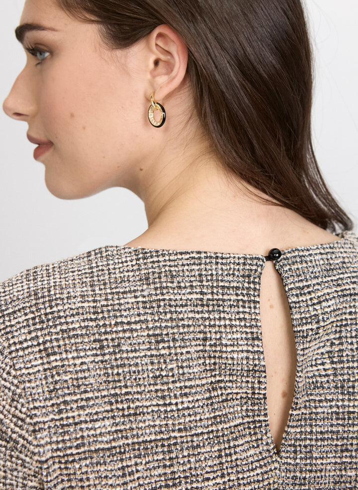 Embellished Tweed Dress